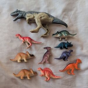 Dinosaur Figure Lot Animal T-Rex Toys Bundle